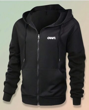 OWN Zip-Up Jacket – Black (Unisex) - Customizable