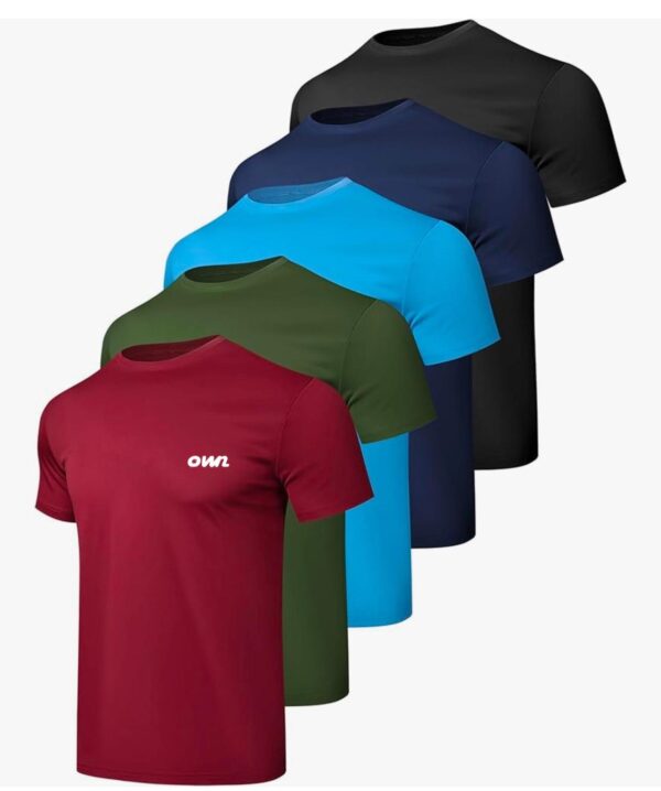 Polyester’s Tshirt in Black, Navy Blue, Burgundy, Sky Blue & Olive Green (Customizable)