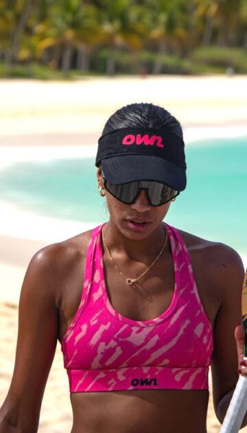 Abstract Pink Sports Bra- Customizable