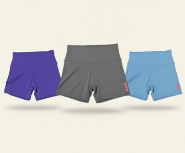 OWN Seamless Biker Short – Purple, Gray & Light Blue - Customizable