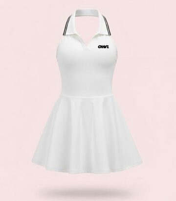 OWN White Halter Dress- Customizable