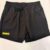 Black Classic Shorts in Large Matte Gold Logo