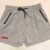 Light Gray Classic Short in XL- Matte Red Honeycomb Logo