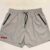 Light Gray Classic Short in XL- Metallic Red Honeycomb Logo