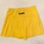 Yellow Skirt in Small - Black Logo
