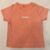 Space Dye Orange Tshirt in Large - White Logo