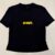 Black Polyester Tshirt in Medium - Metallic Gold Logo
